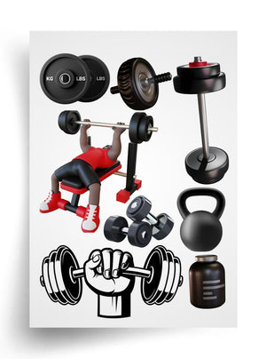 Tortenaufleger "Bodybuilder" A4 – essbarer Druck