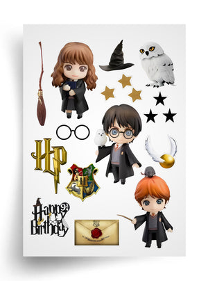 Tortenaufleger "Harry Potter und Freunde" A4 – essbarer Druck