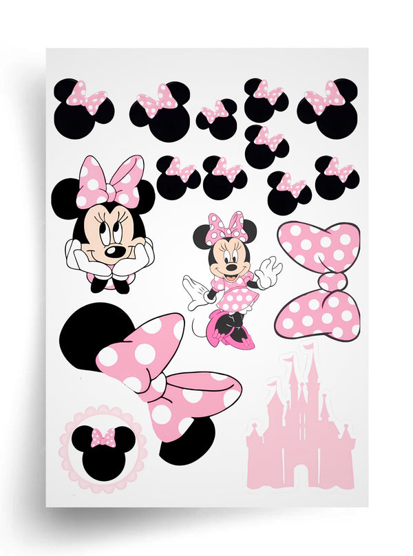 Tortenaufleger "Minnie Maus für Mädchen" A4 – essbarer Druck