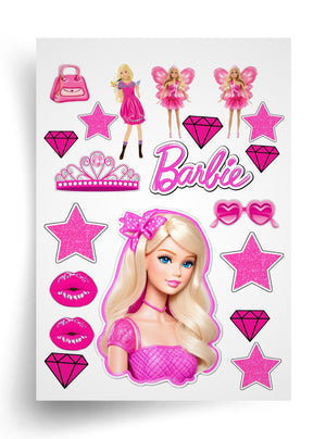 Tortenaufleger "Barbie und der rosarote Traum" A4 – essbarer Druck