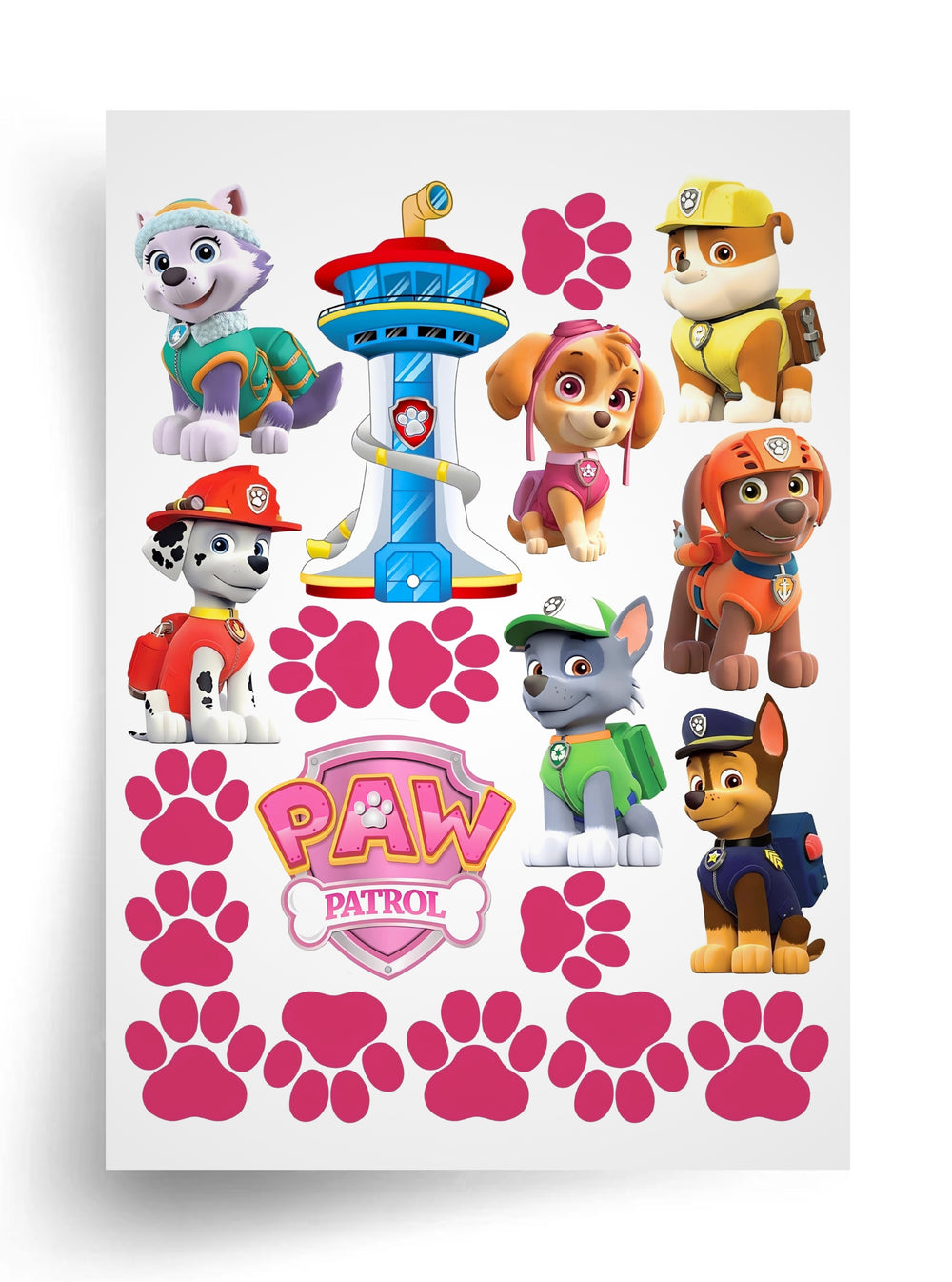 Tortenaufleger "PAW Patrol – Lieblingshelden" A4 – essbarer Druck