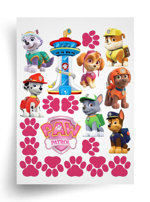 Tortenaufleger "PAW Patrol – Lieblingshelden" A4 – essbarer Druck