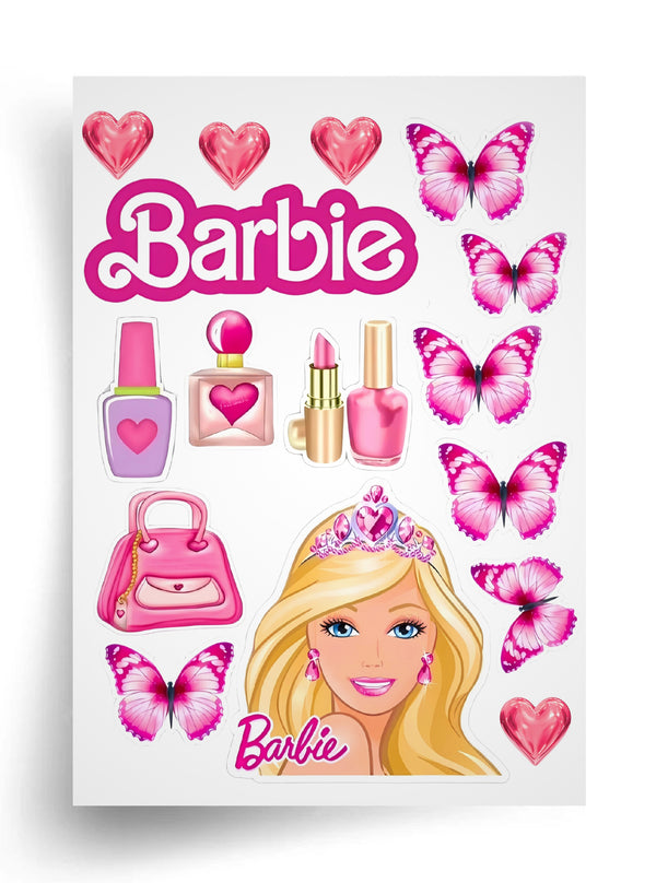 Tortenaufleger "Barbie: Stil und Schönheit" A4 – essbarer Druck