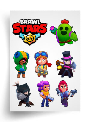 Tortenaufleger "Brawl Stars – epische Schlacht" A4 – essbarer Druck