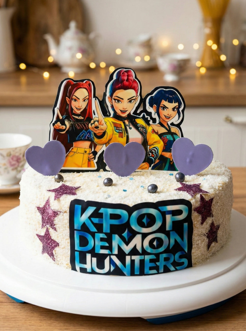 Tortenaufleger "K-Pop Demon Hunters" A4 – essbarer Druck