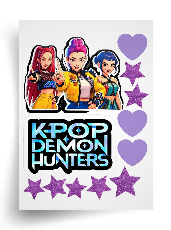 Tortenaufleger "K-Pop Demon Hunters" A4 – essbarer Druck