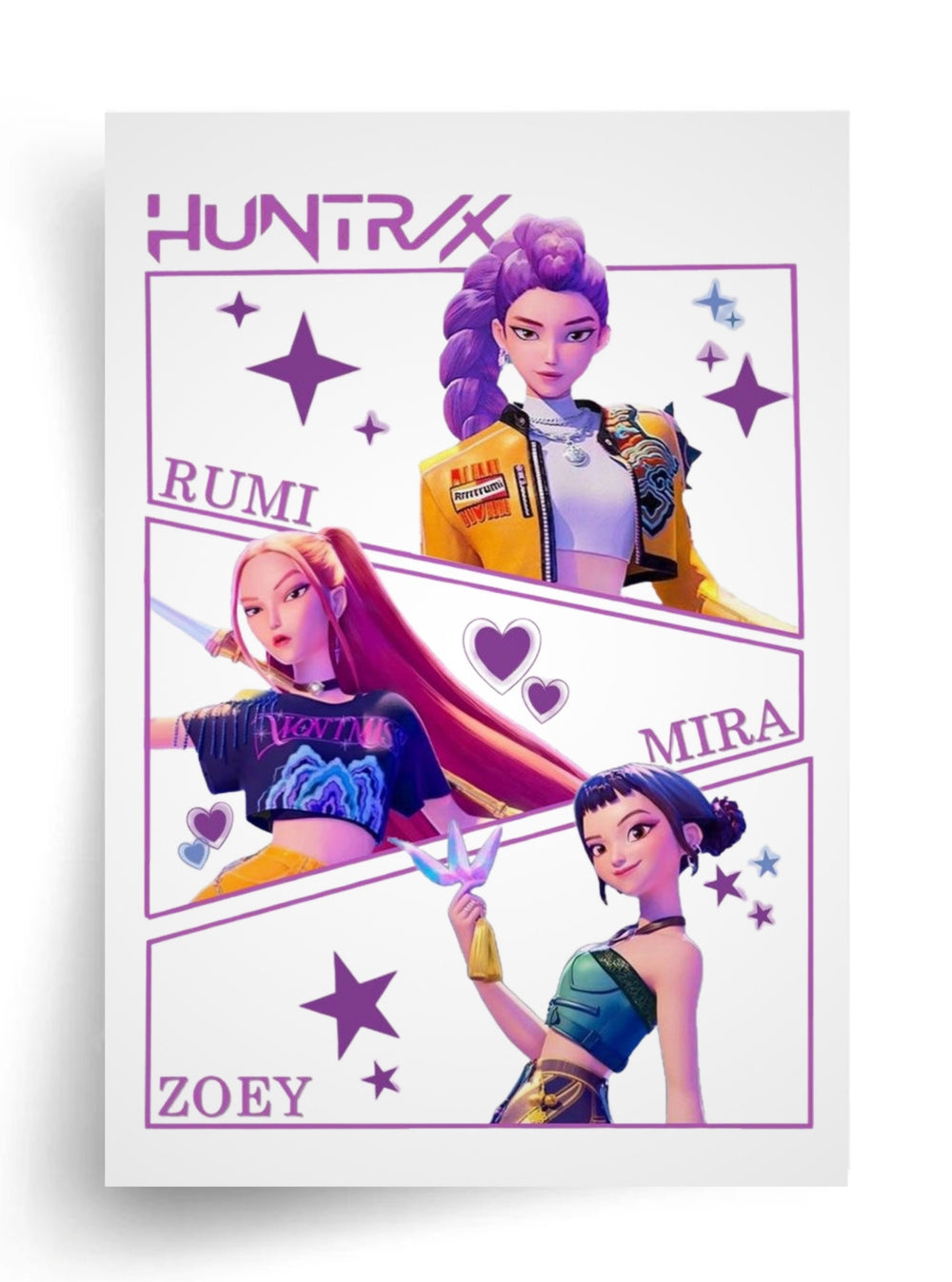Tortenaufleger "K-Pop Demon Hunters — Heroes Edition" A4 – essbarer Druck