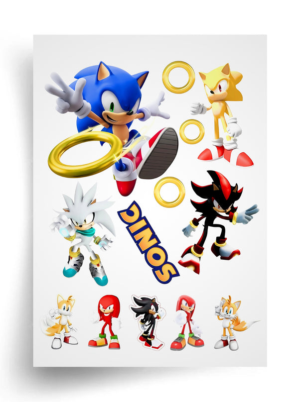 Tortenaufleger "Sonic Universe" A4 – essbarer Druck