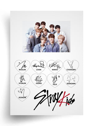 Tortenaufleger "Stray Kids – Autogramme" A4 – essbarer Druck