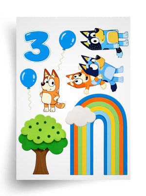 Макет "Bluey" для харчового друку A4