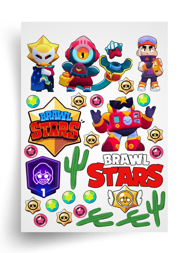 Макет "Brawl Stars" для пищевой печати A4
