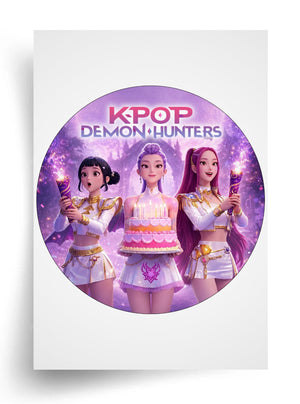 Tortenaufleger "KPop Demon Hunters" (Durchmesser nach Wahl)