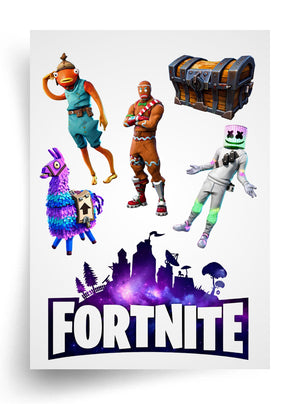 Tortenaufleger "Fortnite" für essbaren Druck A4