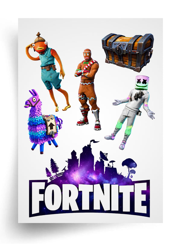 Tortenaufleger "Fortnite" für essbaren Druck A4
