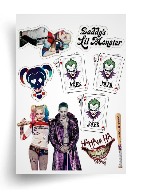 Tortenaufleger "Harley Quinn und Joker" A4 – essbarer Druck