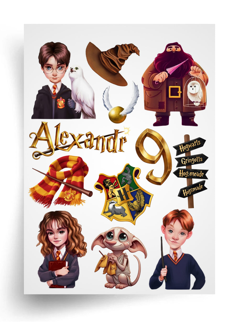 Tortenaufleger "Harry Potter" für essbaren Druck A4