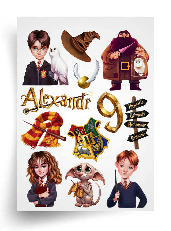 Макет "Гарри Поттер / Harry Potter" для пищевой печати A4