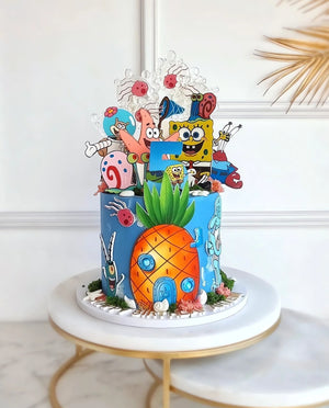 Tortenaufleger "SpongeBob und Meeresfreunde" A4 – essbarer Druck
