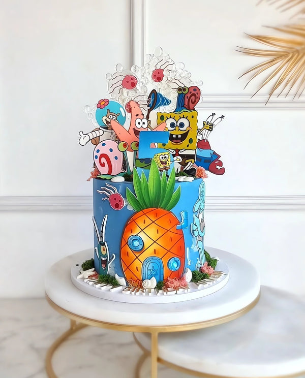 Tortenaufleger "SpongeBob und Meeresfreunde" A4 – essbarer Druck