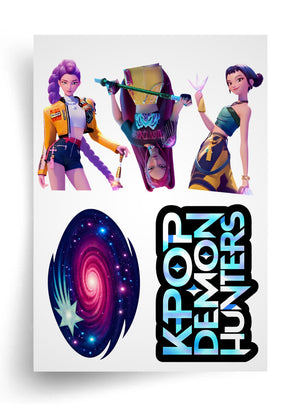 Tortenaufleger "KPop Demon Hunters" A4 – essbarer Druck