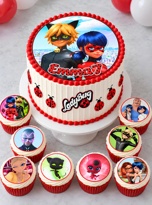 Макет "Леді Баг і Супер-Кіт / Ladybug і Cat Noir" для харчового друку