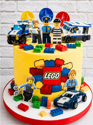 Tortenaufleger "Lego Polizei" A4 – essbarer Druck