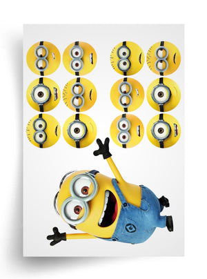 Макет "Minions / Миньоны" для пищевой печати A4
