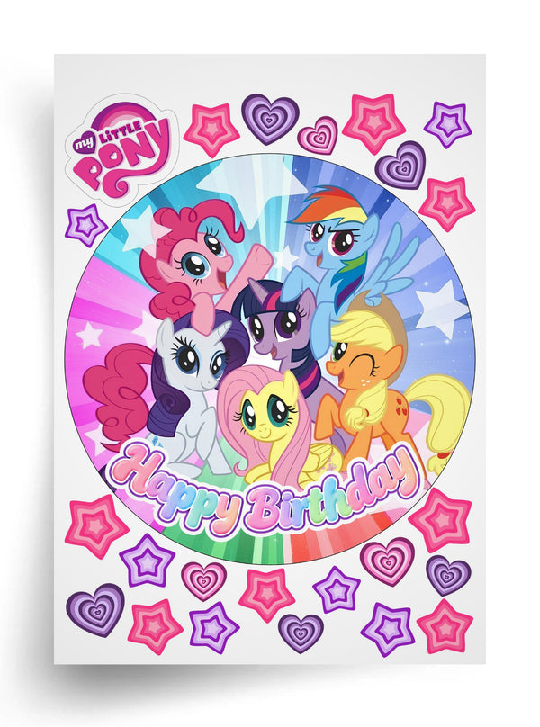 Tortenaufleger "My Little Pony" (Durchmesser wählbar)