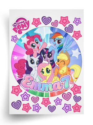 Tortenaufleger "My Little Pony" (Durchmesser wählbar)
