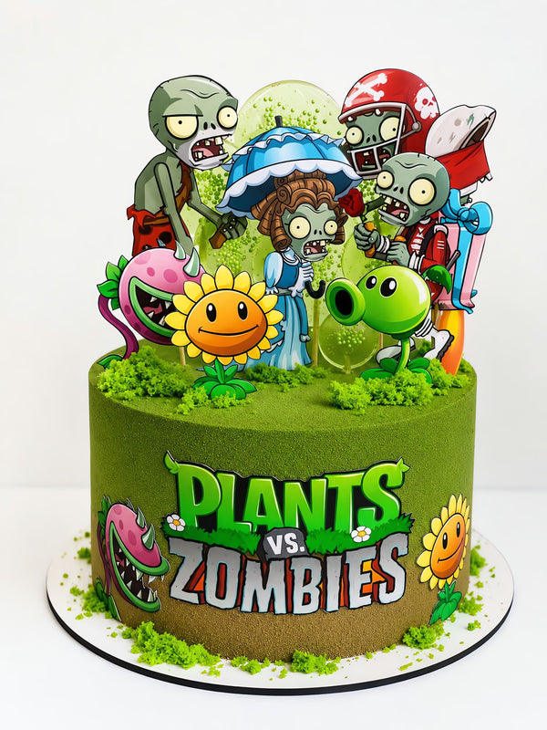 Tortenaufleger "Plants vs. Zombies" A4 – essbarer Druck