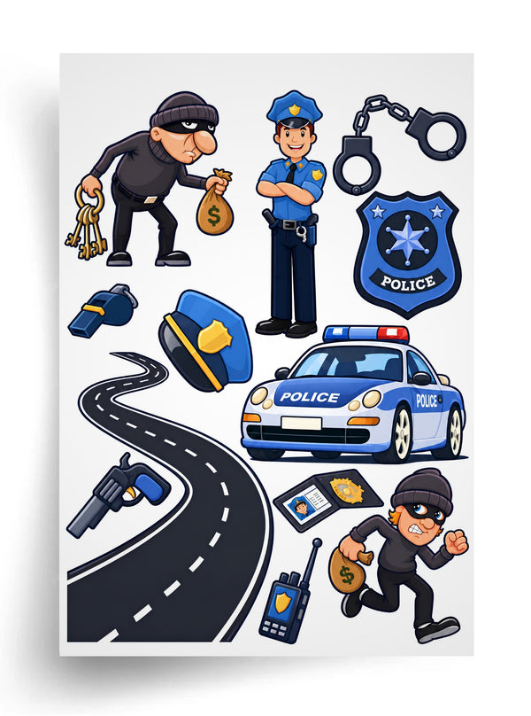 Tortenaufleger "Polizei" A4 – essbarer Druck