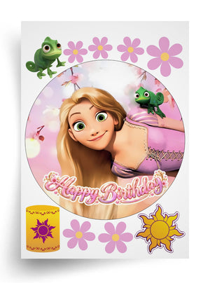 Tortenaufleger "Rapunzel / Tangled" (Durchmesser wählbar)