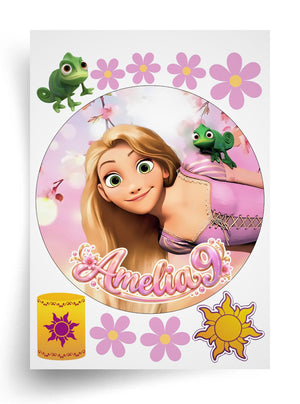 Tortenaufleger "Rapunzel / Tangled" (Durchmesser wählbar)