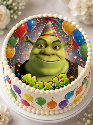 Tortenaufleger "Shrek" (Durchmesser wählbar)