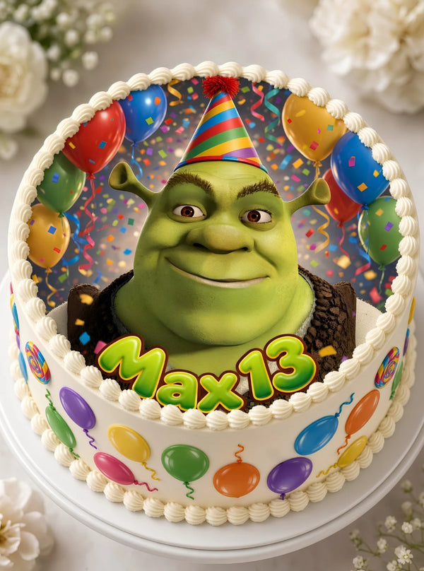 Tortenaufleger "Shrek" (Durchmesser wählbar)
