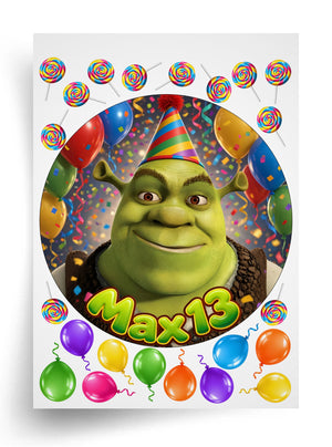 Tortenaufleger "Shrek" (Durchmesser wählbar)