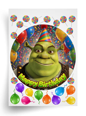 Tortenaufleger "Shrek" (Durchmesser wählbar)
