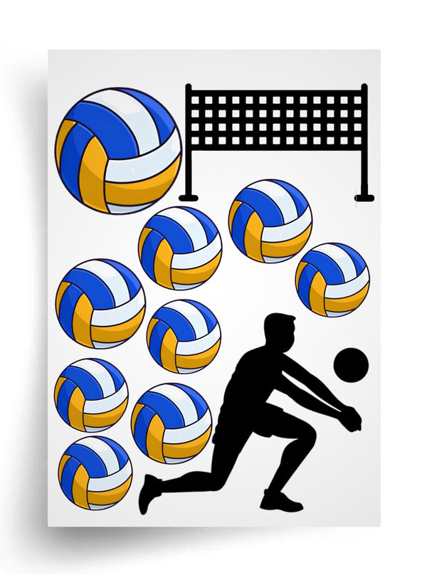 Tortenaufleger "Volleyball" A4 – essbarer Druck