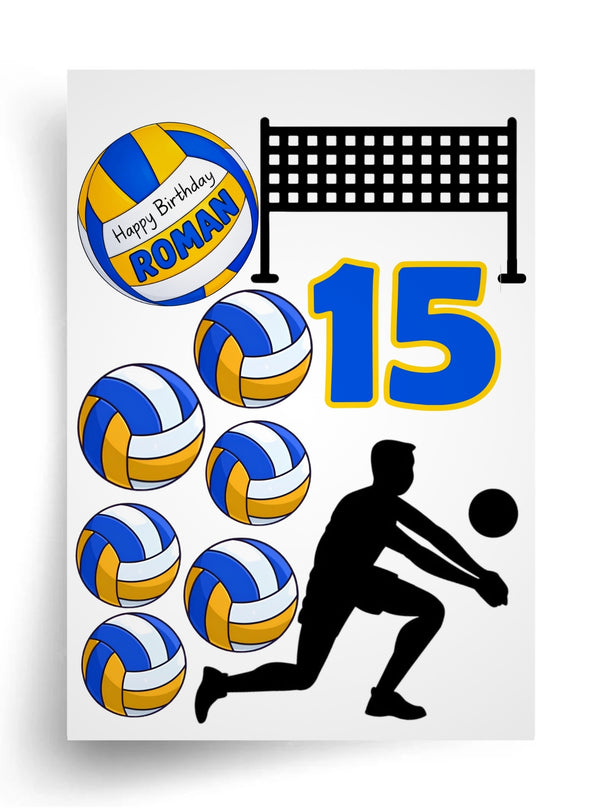 Tortenaufleger "Volleyball" A4 – essbarer Druck