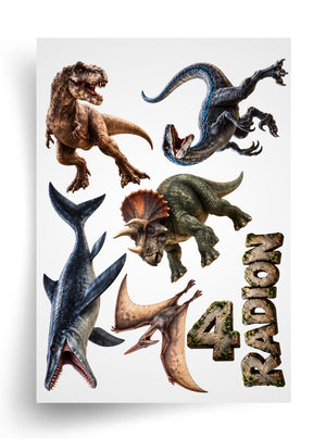 Tortenaufleger "Dinosaurier" A4