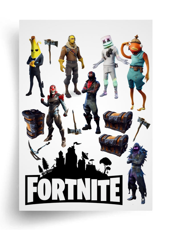 Tortenaufleger "Fortnite" A4 – essbarer Druck