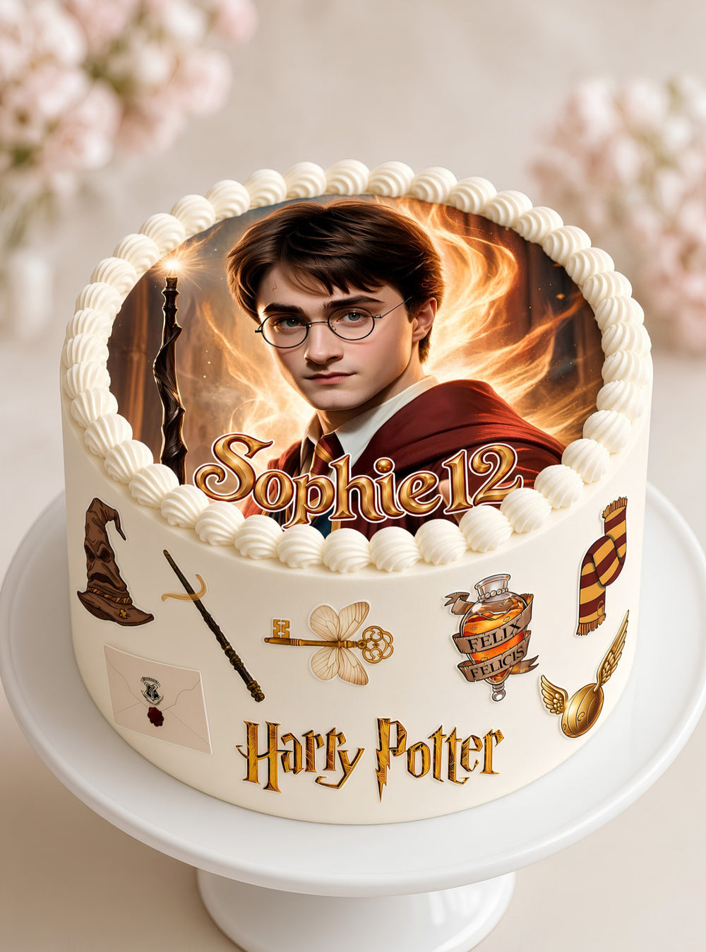 Макет "Гаррі Поттер / Harry Potter — Магія Гоґвортсу" для харчового друку (діаметр на вибір)
