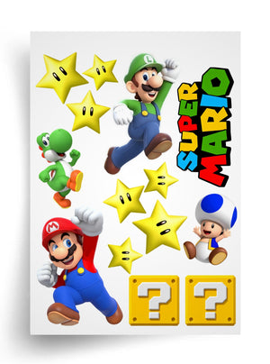 Макет "Super Mario / Супер Марио" для пищевой печати A4