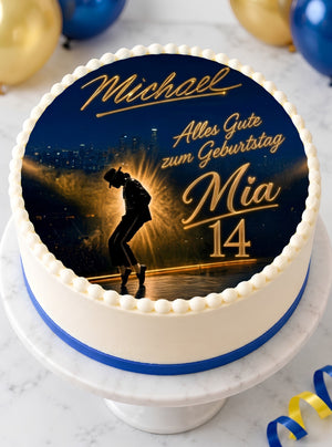 Tortenaufleger "Michael Jacksonk" (Durchmesser wählbar)