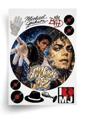 Tortenaufleger "Michael Jackson" für essbaren Druck (Durchmesser nach Wahl)
