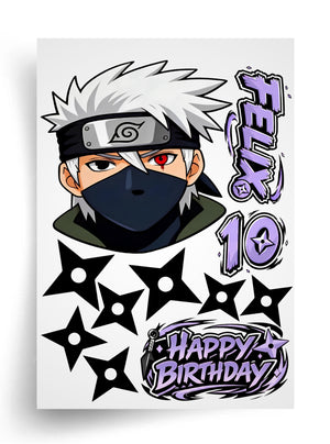 Tortenaufleger "Naruto – Kakashi" A4 – essbarer Druck