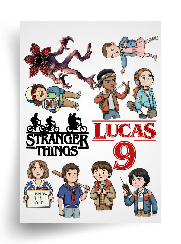 Tortenaufleger "Stranger Things" A4 – essbarer Druck