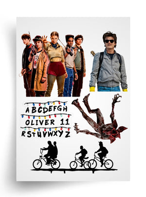 Tortenaufleger "Stranger Things" A4 – essbarer Druck