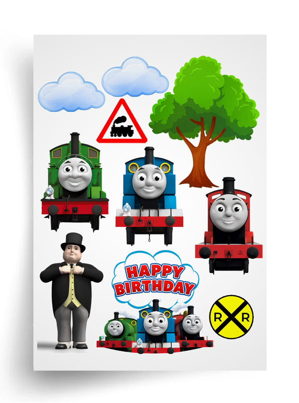Макет "Thomas & Friends / Томас і друзі" для харчового друку A4