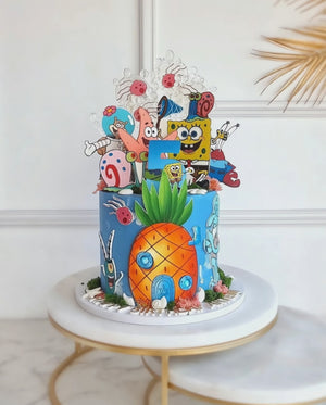 Tortenaufleger "SpongeBob und Meeresfreunde" A4 – essbarer Druck